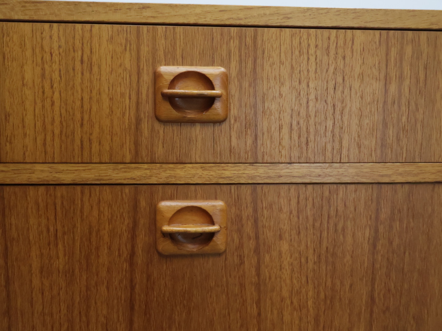 Vintage wandmeubel / teak / lade klep / Denemarken