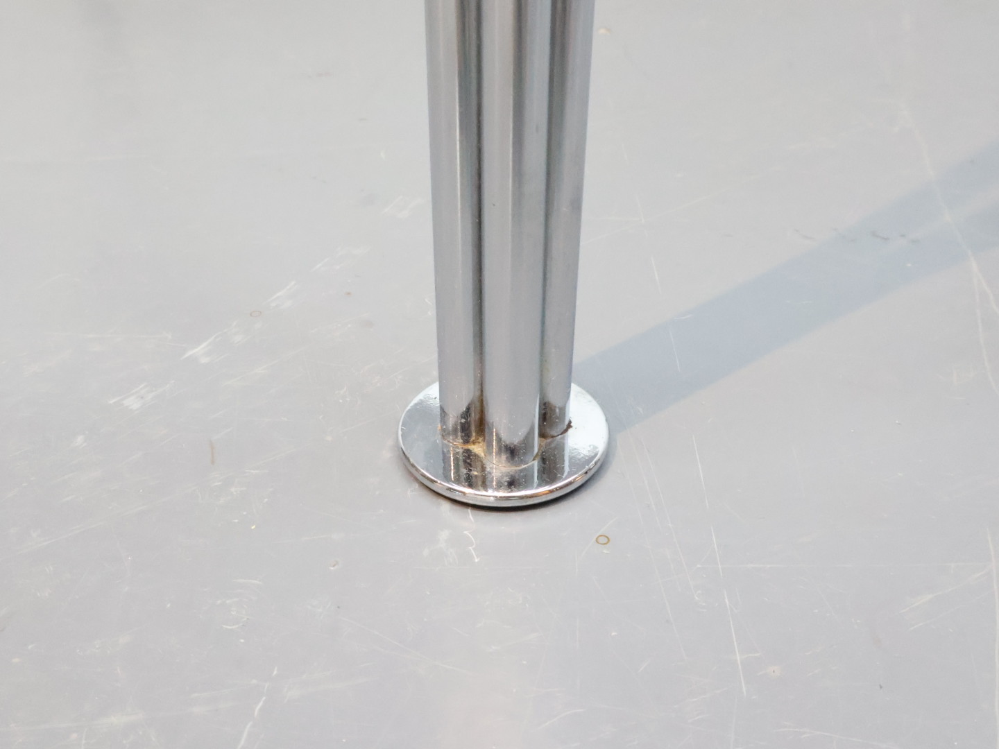 Vintage eettafel / metaal hout / wit rechthoek / Fritz Hansen