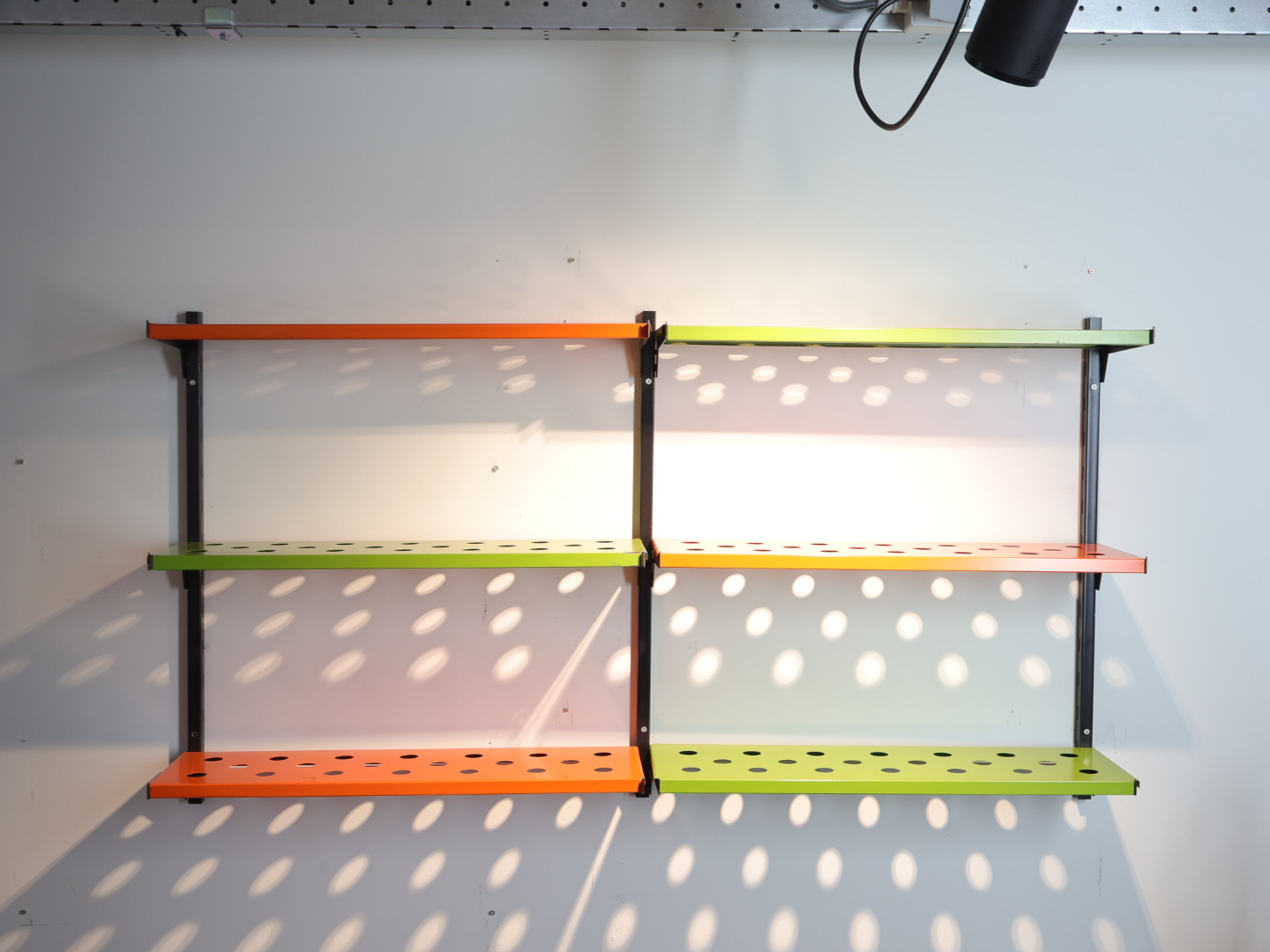 Vintage  wandrek / groen oranje / jaren 60